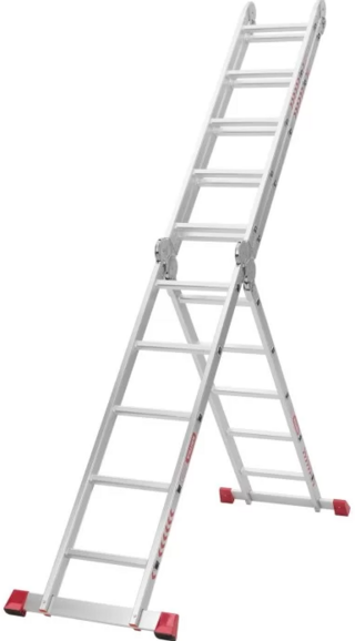 Лестница-трансформер алюминиевая четырёхсекционная Квітка Heavy Duty 4х5 (110-9605) изображение 4