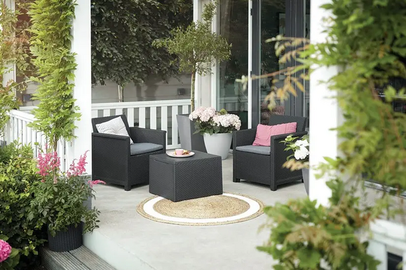 Набор садовой мебели Keter Emma Balcony Set, серый (8711245155982) изображение 6