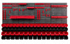 Панель для інструментів Kistenberg 156х78 см + 68 контейнерів (Варіант 75)