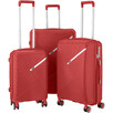 Набор чемоданов 2E SIGMA (L+M+S), красный 2E-SPPS-SET3-RD