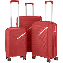 Набір валіз 2E SIGMA (L+M+S), червоний 2E-SPPS-SET3-RD