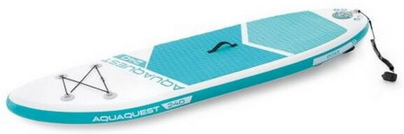 Доска для плавания Intex Aqua Quest, 244x76х13 см, голубая, с веслом и ручным насосом (68241) изображение 2