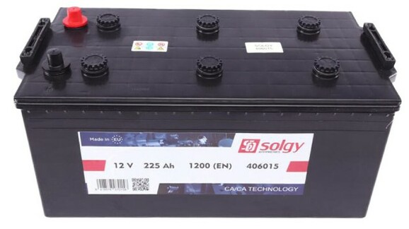 Вантажний акумулятор Solgy 6 CT-225-L, 225Ah/1200A (406015)