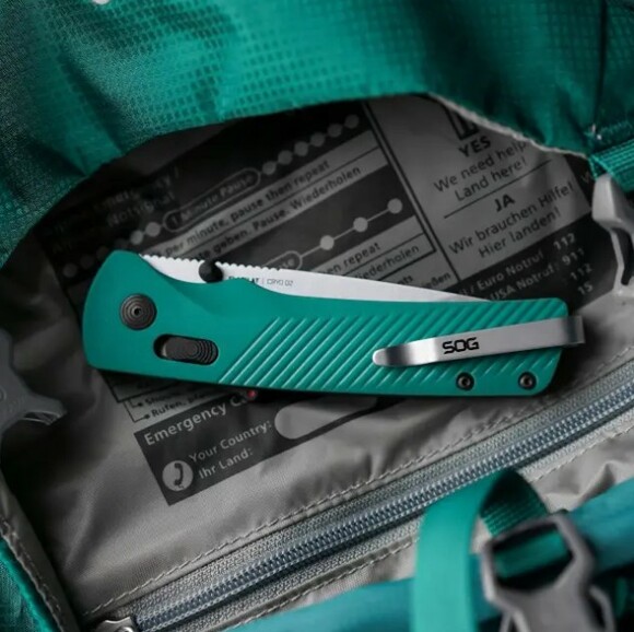 Складной нож SOG Flash AT, Petrol Green/Satin (SOG 11-18-13-41) изображение 9