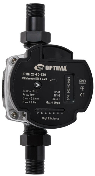 Циркуляційний насос Optima PRIME UPMH 20-80AUTO (27879) фото 2