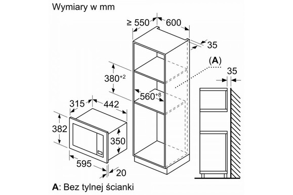 Мікрохвильова піч вбудована Bosch BEL623MB3 фото 8