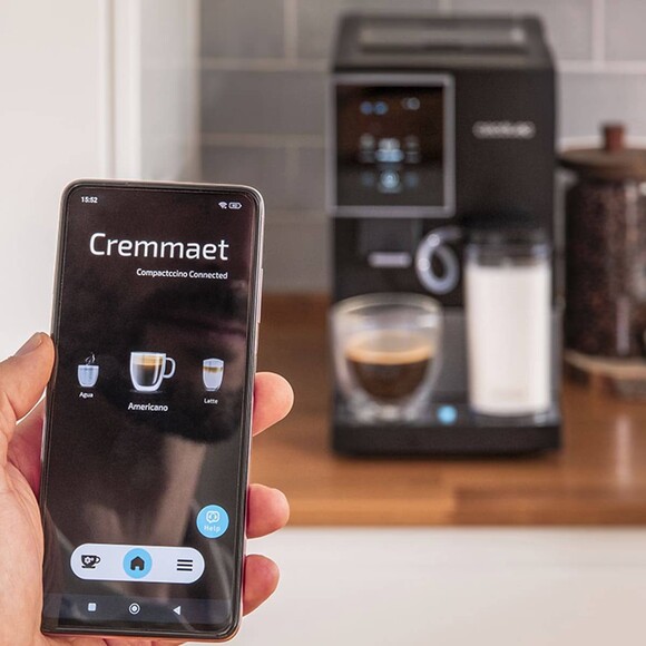 Кофемашина Cecotec Cremmaet Compactccino Connected (black silver) (CCTC-01463) изображение 6