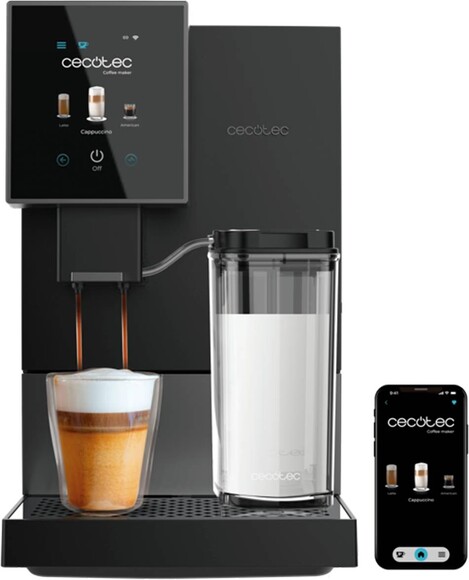 Кофемашина Cecotec Cremmaet Compactccino Connected (black silver) (CCTC-01463) изображение 4