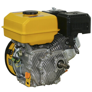 Двигун горизонтального типу R210G, 1-ціліндровій, 4-тактний, об'єм двигуна 212 см3, 4.4 кВт/7 к.с. (1800 об./Хв.), 395 гр/кВт.год., Бак 3.6 л, з поніжуючім редуктором та щеплення, вал під шпонку O 19х60 мм, 390х320х345 мм, 18 кг. фото 4