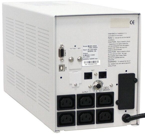 Джерело безперебійного живлення Powercom SMK-1250A-LCD фото 2