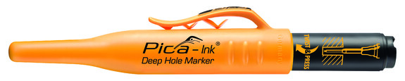Маркер PICA Ink Deep Hole Marker черный с подвесом (150/40/SB)