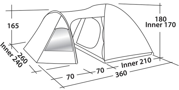 Палатка Easy Camp Blazar 400 Rustic Green (120385) (928897) изображение 2