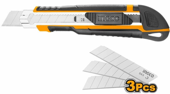 Нож сегментный 18 мм INGCO Super Select (HKNS28035) изображение 2