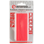 Комплект червоних клейових стрижнів Intertool RT-1043