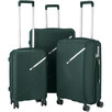 Набор чемоданов 2E SIGMA (L+M+S), изумруд 2E-SPPS-SET3-EG