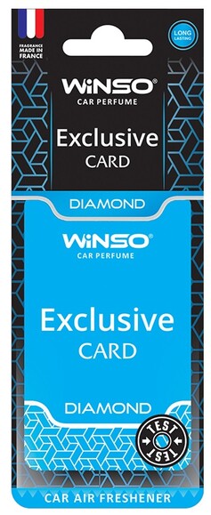 Ароматизатор для автомобіля Winso Card Exclusive Diamond, картка (533120)