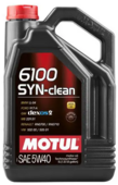 Моторное масло Motul 6100 Syn-clean, 5W40, 5 л (107943)