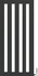 Вертикальный обогреватель Тепломакс 5 секций, 1.5 м (003980-1)