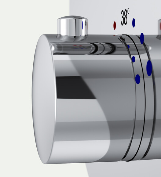 Смеситель для ванны и душа AM.PM Inspire V2.0 F50A75700 с термостатом, скрытый монтаж изображение 7