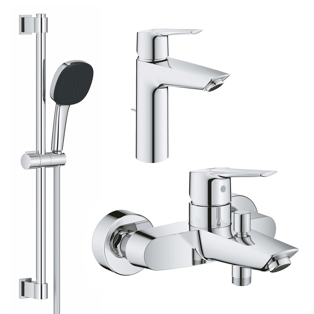 

Комплект смесителей для ванной комнаты Grohe QuickFix Start 3 в 1 (UA202301MQ) (CV030619)