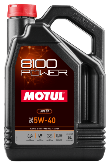 Моторное масло Motul 8100 Power SAE 5W-40, 5 л (111809)