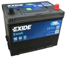 Аккумулятор EXIDE EB704 Excell, 70Ah/540A