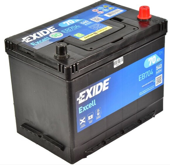 Акумулятор EXIDE EB704 Excell, 70Ah/540A фото 3