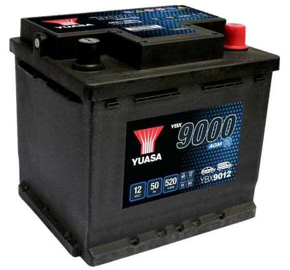 Аккумулятор Yuasa 6 CT-50-R YBX 9000 AGM (YBX9012)