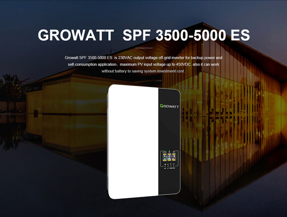 Автономный солнечный инвертор Growatt 5000W 48V 100A (SPF 5000ES) изображение 6