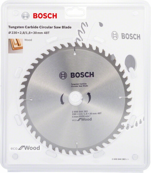 Пильний диск Bosch ECO WO 230x30 48 зуб. (2608644382) фото 2