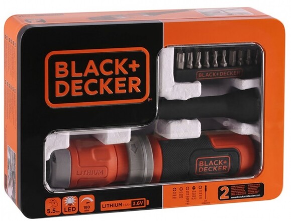 Викрутка акумуляторна Black & Decker BCF603C-QW фото 2