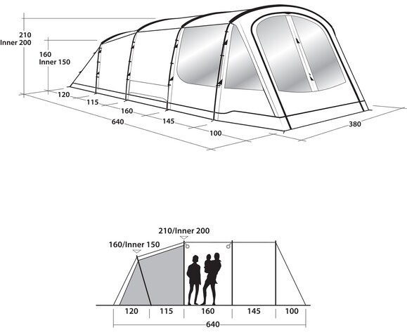 Палатка Outwell Norwood 6 Green (111214) (928826) изображение 8