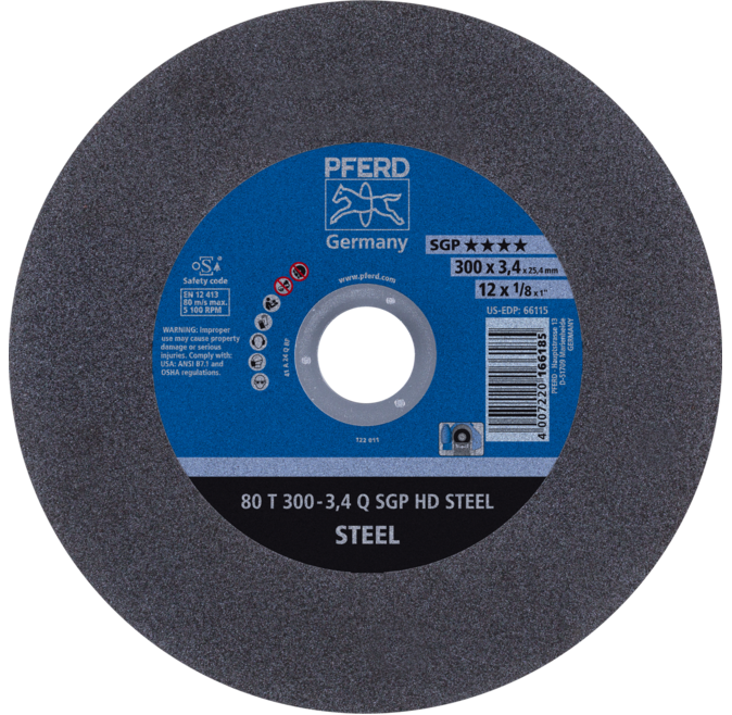 

Круг отрезной Pferd SGP HD Steel 400х4,3х40 мм (9909)