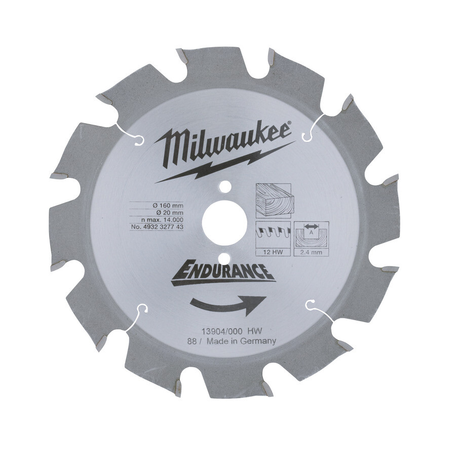 

Пильный диск Milwaukee 165х30х1.8мм 24 зубьев (4932399909)