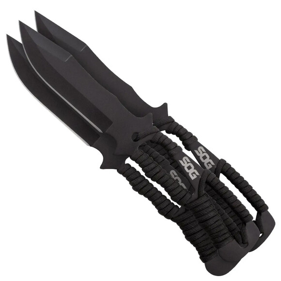 Набор ножей SOG Throwing Knives Paracord Wrapped Sheath (SOG F041TN-CP) изображение 2