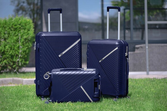 Набор чемоданов 2E SIGMA (L+M+S), темно-синий 2E-SPPS-SET3-NV изображение 18