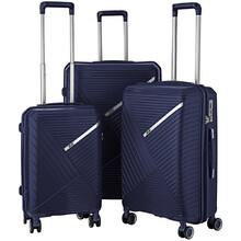 Набор чемоданов 2E SIGMA (L+M+S), темно-синий 2E-SPPS-SET3-NV