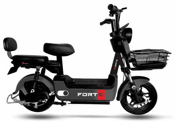 Велоскутер аккумуляторный FORTE LUCKY, черный (119359)