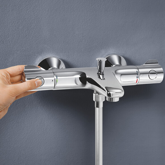 Комплект змішувачів для ванної кімнати з термостатом Grohe QuickFix (UA202304TS) (CV030620) фото 7