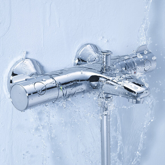 Комплект змішувачів для ванної кімнати з термостатом Grohe QuickFix (UA202304TS) (CV030620) фото 15