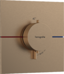 Термостат для душу Hansgrohe ShowerSelect Comfort E 15574140 для 1-го споживача, шліфована бронза