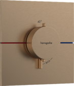 Термостат для душа Hansgrohe ShowerSelect Comfort E 15574140 для 1-го потребителя, шлифованная бронза
