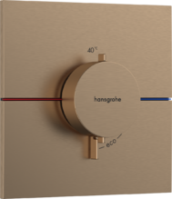 Термостат для душа Hansgrohe ShowerSelect Comfort E 15574140 для 1-го потребителя, шлифованная бронза