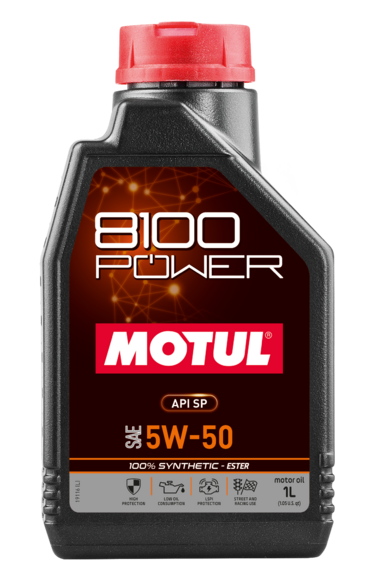 Моторное масло Motul 8100 Power SAE 5W-50, 1 л (111811)