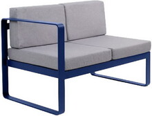 Двухместный диван OXA desire, правый модуль, синий сапфир (40030004_14_56)