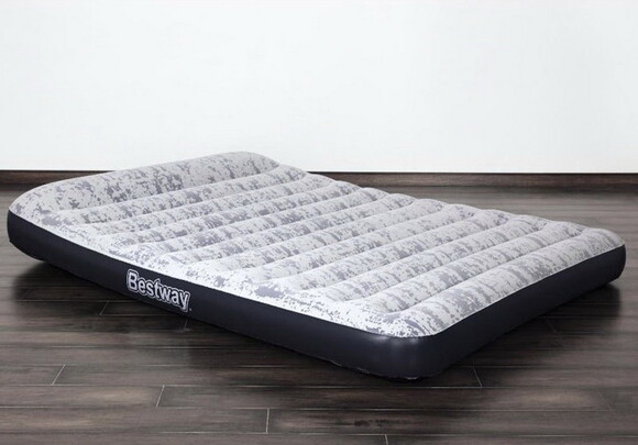 Двоспальний надувний матрац BESTWAY Fashion Flock, вбудований електронасос, 203x152x30 см (67836BW) фото 4