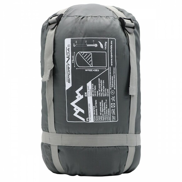 Спальный мешок SportVida Black/Grey R (SV-CC0072) изображение 14