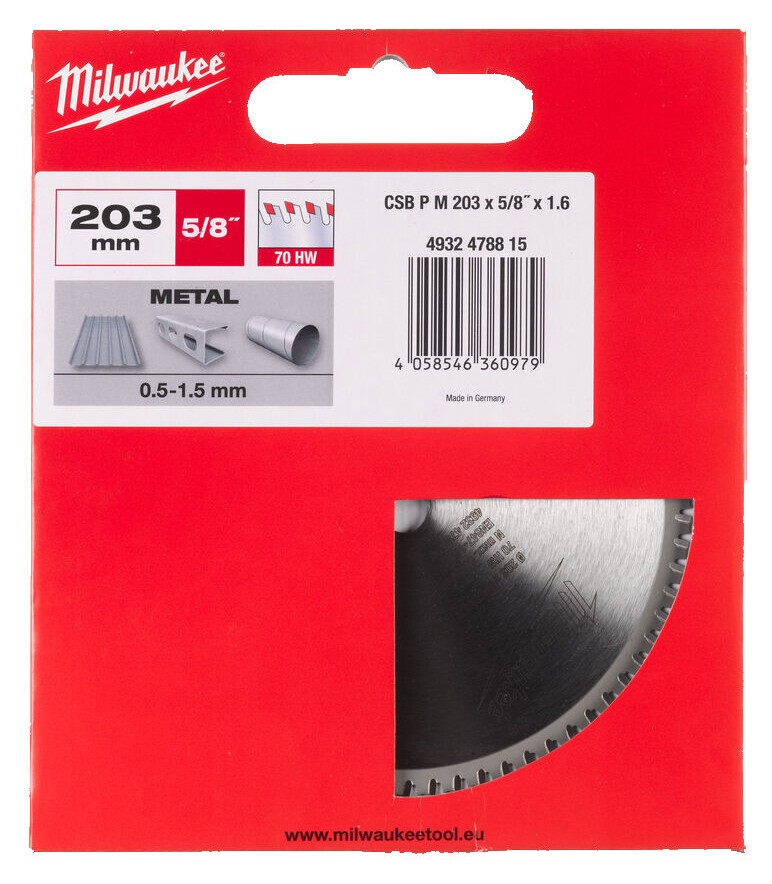 

Пильный диск Milwaukee PFTE 203х5/8"х1.6мм 70 зубьев (4932478815)