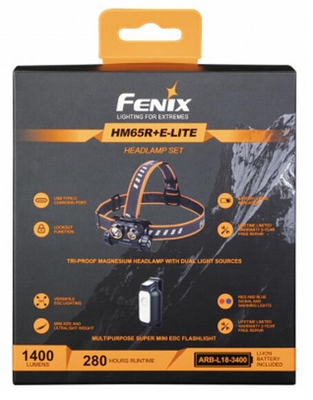 Фонарь налобный Fenix HM65R + E-LITE (HM65RE-LITE) изображение 9