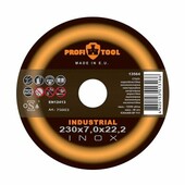 Круг зачисний по металу Profitool Inox Industrial 230х7.0х22.2мм (75003)